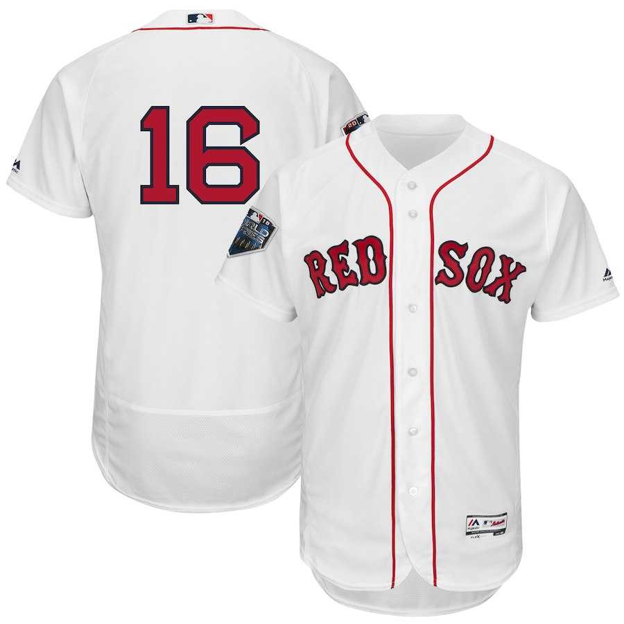 Red Sox 16 Andrew Benintendi White 2018 World Series Flexbase Player Number Jersey Dzhi,We sell and wholesale Red Sox 16 Andrew Benintendi White 2018 World Series Flexbase Player Number Jersey Dzhi on line form chian!